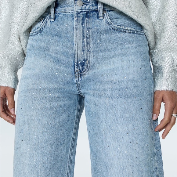 NWT Pistola Wes High Rise Barrel Glitz Jean - Picture 6 of 14